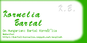 kornelia bartal business card